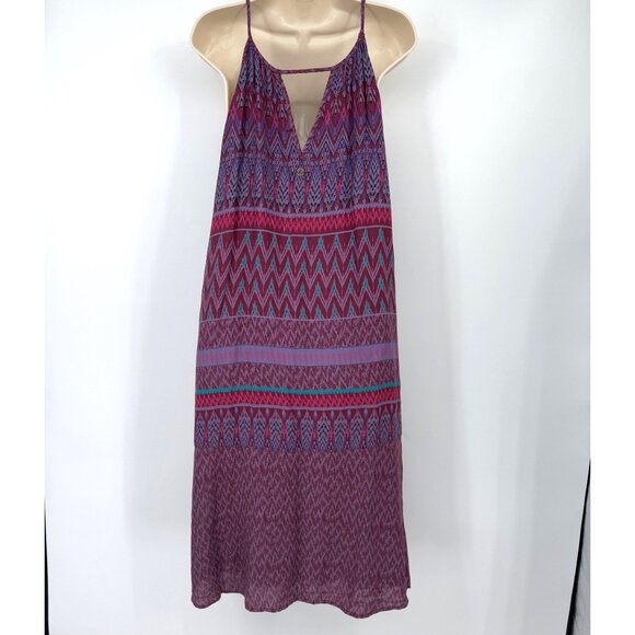 Prana Nari Midi Dress purple pink  Womens Size Large  Sundress Halter Lightweigh - Picture 6 of 13